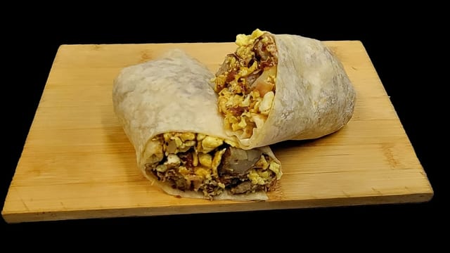 Bacon, Potato & Cheese Burrito.