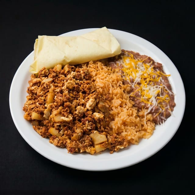 Chorizo & Eggs Plate.
