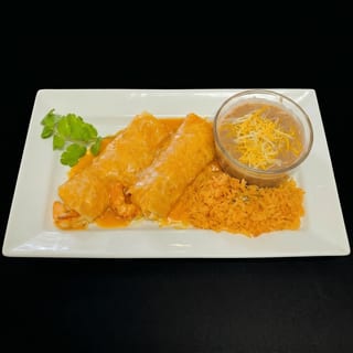 Shrimp Enchiladas Plate