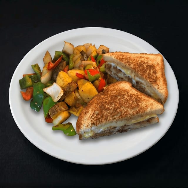 Breakfast Sandwich Plate.