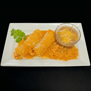 Shrimp Enchiladas Plate