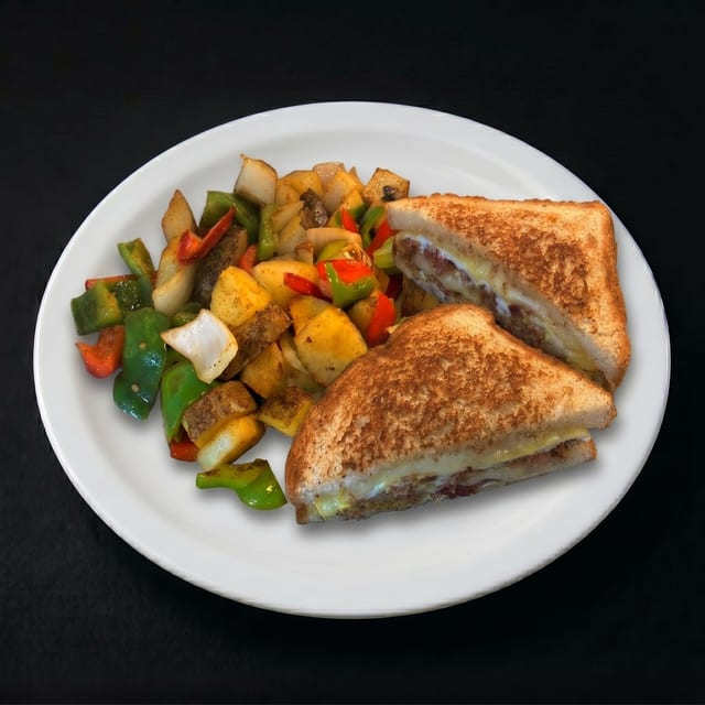 Breakfast Sandwich Plate.